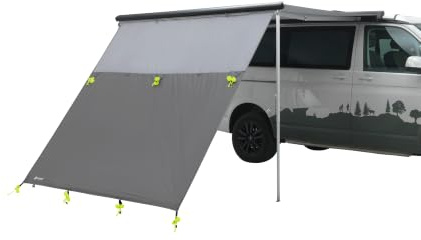 Outwell Hillcrest Tarp Campervan Sun Canopy, Waterproof Campervan Awning Shelter with Steel Poles, UPF 30+ Shade Canopy for VW California, Campervans & Motorhomes