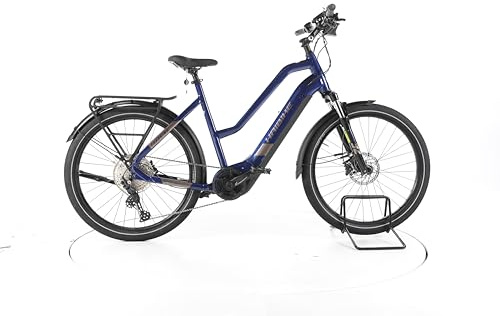 HAIBIKE E Bike Trekking 7 Trekking E-Bike Damen 27,5 Zoll Elektrofahrrad, Yamaha 70 Nm 630 Wh, 11 Gänge, Hydraulische Scheibenbremse 183-193 cm blau (Generalüberholt)