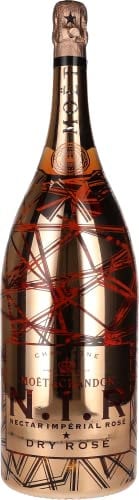 Moet & Chandon N.I.R. Nectar Imperial Dry Rosé Luminous Edition 12% Vol. 6l in Holzkiste