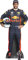 STAR CUTOUTS Daniel Ricciardo, Pappe, Mehrfarbig, 178 x 85 x 178 cm