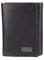 Kenneth Cole Men's Wallet-RFID Leather Slim Trifold with Id Window and Card Slots, Black Plaque, One size