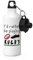Gift Base I'd Rather Be Playing Rugby Sports Bottle Water Gym 600ml White