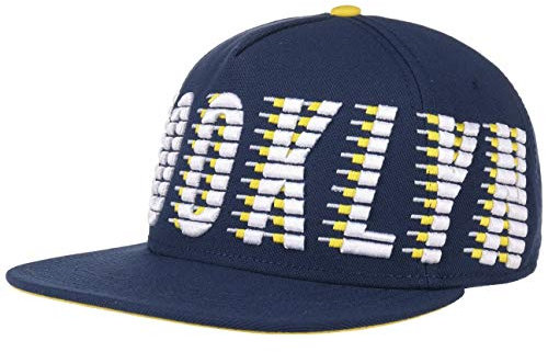Cayler & Sons Brooklyn Athletics Snapback Cap Flat Brim Flatbrim Basecap Baseballcap Kappe Käppi (One Size - dunkelblau)