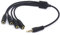 Câble répartiteur de casque 3,5 mm, 4 pôles 1/8 TRRS AUX stéréo, 1 mâle vers 4 femelles adaptateur (1 mâle vers 4 femelles)