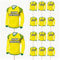 AK Giftshop Football Birthday Cupcakes Cake Food Decorations Picks Toppers - (pack of 14) (Norwich Colours)