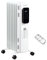 HOMCOM 1500W Oil Filled Radiator, 7 Fin Portable Electric Heater with LED Display, 24H Timer, 3 Heat Settings, Adjustable Thermostat, Safety Cut off, Remote Control, White