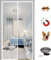 KZhanmy Magnet Fliegengitter Tür Insektenschutz,Magnetisches Moskitonetz, Automatisch Geschlossen, Anti-Moskito-Vorhang für Balkontür und Terrassentür.-White A|| 135x225cm(53x88inch)