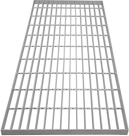 Griglia zincata del pavimento passerella pannello di drenaggio grondaia sfiato acciaio resistente alle intemperie zincato 1000mm x 500mm x 30mm 4mm spessore del metallo 500kg capacità di carico