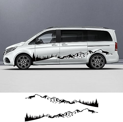 RWRAPS 2 Teile/los Autoaufkleber Camper Van DIY Grafiken Vinyl Aufkleber, Passend für Mercedes Benz Vito V Klasse W447 Viano W639 Zubehör