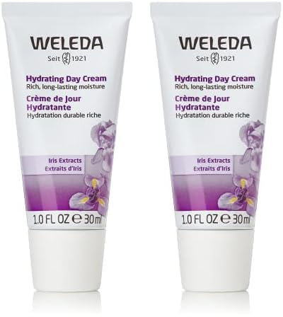 WELEDA - Crème de Jour Hydratante Réconfortante à l'Iris - Peaux Normales à Sèches - Tube 30 ml (Lot de 2)