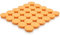 ZDZBLX Fridge Magnets, 30 Pack Strong Small Whiteboard Magnets, Heavy Duty Mini Round Magnets for Adults, Crafts, Notice Board (Orange)