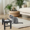 Gamelle Chien Surelevee Réglable en 3 Hauteur, Porte-Gamelles, Mangeoire INOX Anti Éclaboussure pour Petits, Moyens et Grands Chiens-22/26/28 cm-44 * 24 * 8 cm-Noir