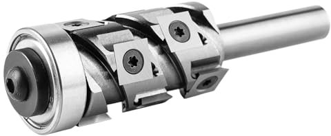 1PC Carbide Insert Flush Trim with Bearing 32mm Dia x 1/2mm Shank x 50 65mm Cutting Length Wood Template Router Bit(IWTBBU-D32-d1-2-IN)