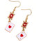 Clyhon Poker-Ohrringe für Frauen & Mädchen - Hypoallergene Queen Of Hearts Design - Einzigartig & Eleganter Charme für jeden Anlass - Geschenk zum Valentinstag