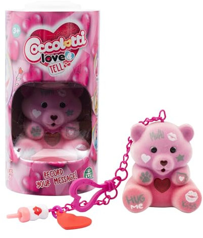 Coccolotti, Ourson intéractif Love & Tell, Effets sonores et Lumineux, Modèle Valentine, pour Les Enfants dès 3 Ans, CCL156