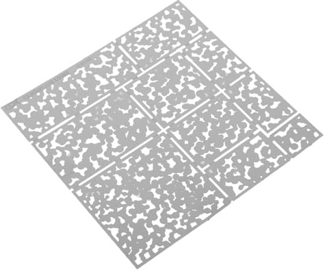 Camouflage Reusable Stencil for DIY Crafts, Stainless Steel Spray Template