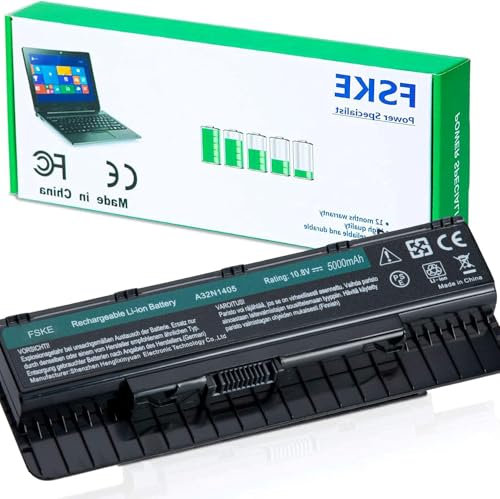 FSKE Akku A32N1405 Tragbarer Akku ersetzen ASUS G551 G551J G551JM G551JW G771 G771J G771JM G771JW N551 N551J N751 GL551 GL771 GL551JM GL551JM551JM-DH71 series 【10.8V 55Wh 5000mAh】