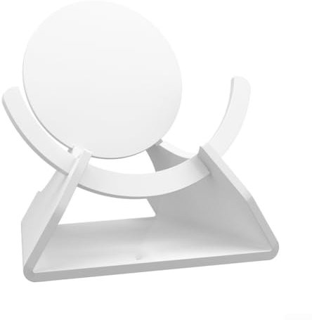 Zilimontt Desktop Pedestal Stand For Googles For Nest Mini Speaker Holder,Acrylic Mount Base,Sound Enhancement Display Shelf,Compatible With 2Nd Generation(White)