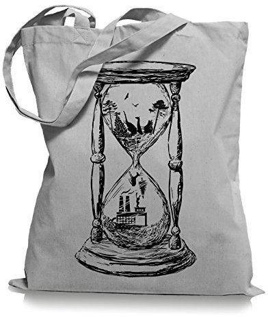 Ma2ca® Save the Nature - Naturschutz Jutebeutel Stoffbeutel Tragetasche/Bag WM101-light_grey