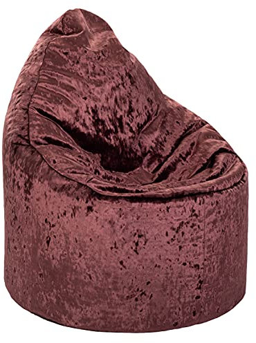 Hippo Sitzsack Stuhl | Jumbo Cord ' Das Nashorn ' | Gaming Liege Innen Leben Zimmer | Ergonomisch Design für Stunden der Entspannung (Mulberry)