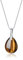 COAI Geschenkideen Damenkette Glückskette aus Tigerauge Tränen der Engel Anhänger 925 Sterling Silber Halskette
