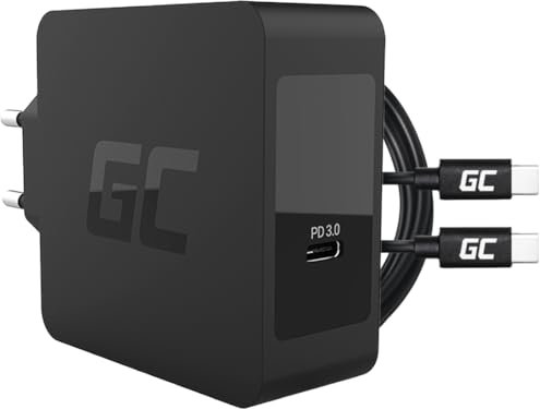 Green Cell 60 W USB de c PD Cargador con Cable de c USB Fuente de alimentación para Apple MacBook Pro 13 A1706 a1708 A1989 (2016, 2017, 2018), ASUS Zenbook 3 Deluxe/S, HP Spectre 13/X360 13 y Otros