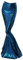 Guiran Damen Rock Maxirock Pailletten Meerjungfrau Schwanz Kostüm Karneval Fasching Party Kleid Blau S