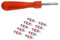 Tecnostore Clé retirée valve tournevis + 5 soupapes de rechange pneus de voiture