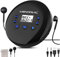 MONODEAL CD Player Tragbar, Wiederaufladbarer CD Player mit Kopfhörer, Tragbar Discman CD Player mit LCD-Display/USB-Ladekabel/AUX-Kabel, für Auto Kinder Studenten Erwachsene