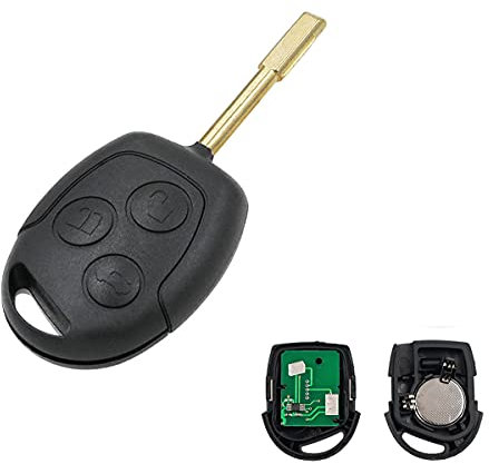 Heart Horse 3 pulsanti Telecomandi per Auto, Guscio Chiave Telecomando per F-ord Mondeo Fiesta Fusion Focus Transit ( ASK 433MHz 4D63 chip )