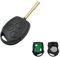 Heart Horse 3 pulsanti Telecomandi per Auto, Guscio Chiave Telecomando per F-ord Mondeo Fiesta Fusion Focus Transit ( ASK 433MHz 4D63 chip )