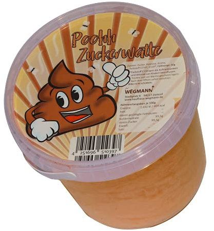 Zuckerwatte Poohh | Premium Qualität braune Zuckerwatte mit Cola Geschmack