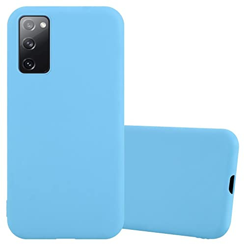 Cadorabo Hülle kompatibel mit Samsung Galaxy S20 FE Schutzhülle TPU Silikon Case Candy Design Slim Kratzfest Weiche Gummi mit Rundumschutz Case Hülle für Galaxy S20 FE in Blau