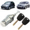 Serrure de porte compatible pour Citroen C2, C3 et C3 Pluriel (2002-2011) avant gauche (conducteur) Barillet de porte avec double de clés | 9170T9