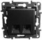 Niloe Prise d'ordinateur 2 prises RJ45 CAT6 FTP Noir