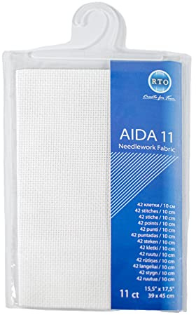 Mouldmaster Aida-Fadenzahl 11, 39 x 45 cm, Weiß