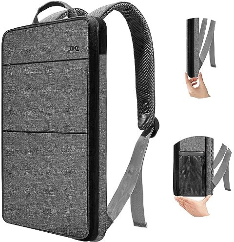 ZINZ Slim and Expandable Laptop Travel Backpack, Water Repellent, Compatible with MacBook Pro 14 M4/M3/M2/M1, 13.3 Mac Air/Pro, XPS 13 14, Most popular 13-14 notebooks,G02BK01