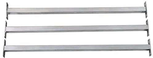 3 STK. Fenstergitter Einbruchschutz, Verstellbare Sicherheitsstange 710-1200mm für Fenstersicherung Kellerfenster Terrassentüren Erdgeschoss, Galvanisch Verzinkt