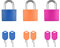 Flintronic 3PCS Petit Cadenas à Bagage, avec 2 Clés, Multicolore Mini Cadenas à Bagage pour Bagage Valise, pour Voyage/Valise/Casiers (30x23cm)