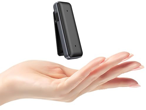 ZAQE Registratore Vocale Digitale, 64GB Registratore Audio Professionale Con Capacità Di Registrazione Di 400 Ore, Riduzione Del Rumore, Registrazione One-Touch Registratore Vocale