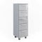 Vicco Badschrank Ilias, Badezimmerschrank mit Schubladen, Weiß Hochglanz, 30 x 95 cm