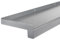 TJ Fensterbank Außen I 110 mm x 1100 mm I Silber E6EV1 I hochwertiges Aluminium Fensterbrett mit Seitenabschluss I pflegeleichter & langlebiger Alu Fenstersims I pulverbeschichtete Außenfensterbank