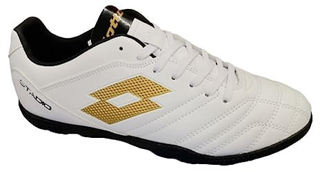 Lotto Estadio 705 TF Futsal, All White Light Platino, 37 EU