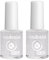 Andreia Halal Breathable Base + Top Coats Set - Water Vapour Permeable Glossy Nail Polish - Vegan and Cruelty-Free - Clear 2x10.5ml