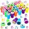 LGZIN Timbri per Bambini, Set di 24 Timbri Bambini, Timbrini Lavabili per Bambini, per Piccoli Regali per Bambini, Natale, Feste, Compleanni dei Bambini