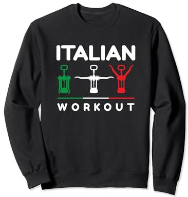 Tire-bouchon italien amusant pour amateur de vin d'Italie Sweatshirt