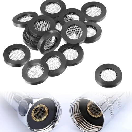 MenYiYDS - 50 PCS SHOWER HEAD GASKET FILTER, O-RING, SHOWER HEAD GASKET RING, GASKET, RUBBER GASKET, FILTER FOR 1/2 INCH, 3/4 INCH SHOWER HEAD