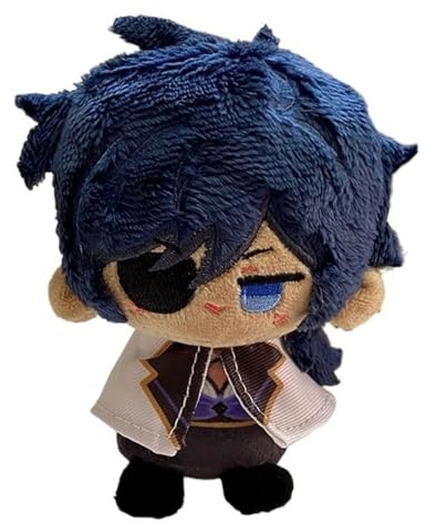 TOPLITHE Genshin Kuscheltier, 12CM Anime Plüschtier Niedliche Weiche Stoffpuppe Impact Schlüsselanhänger Carcoon Figur Als Geschenk for Fans(Kaeya)