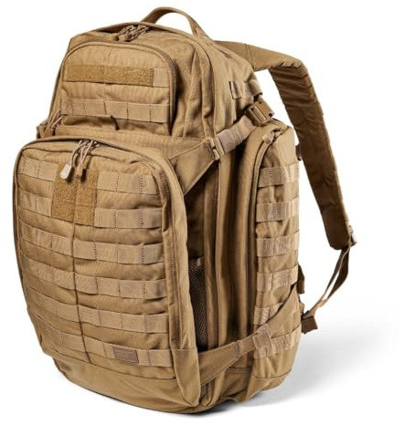 5.11 Taktischer Rucksack, RUSH 72 2.0 Militär Survival Molle Rucksack mit Laptopfach, Groß, 55L, Kangaroo, Style 56565ABR