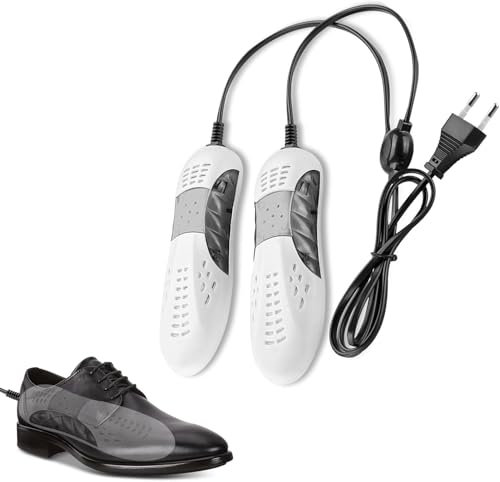Secador Zapatos, Zapatos Calentador, Secador de Pies, Secador de Botas Eléctrico, Desodorante con Olor Deshumidifica el Dispositivo Calentador de Zapatos, Portátil del Hogar Eléctrico (Blanco)